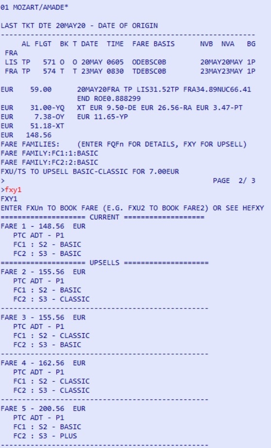 Amadeus Upsell 4